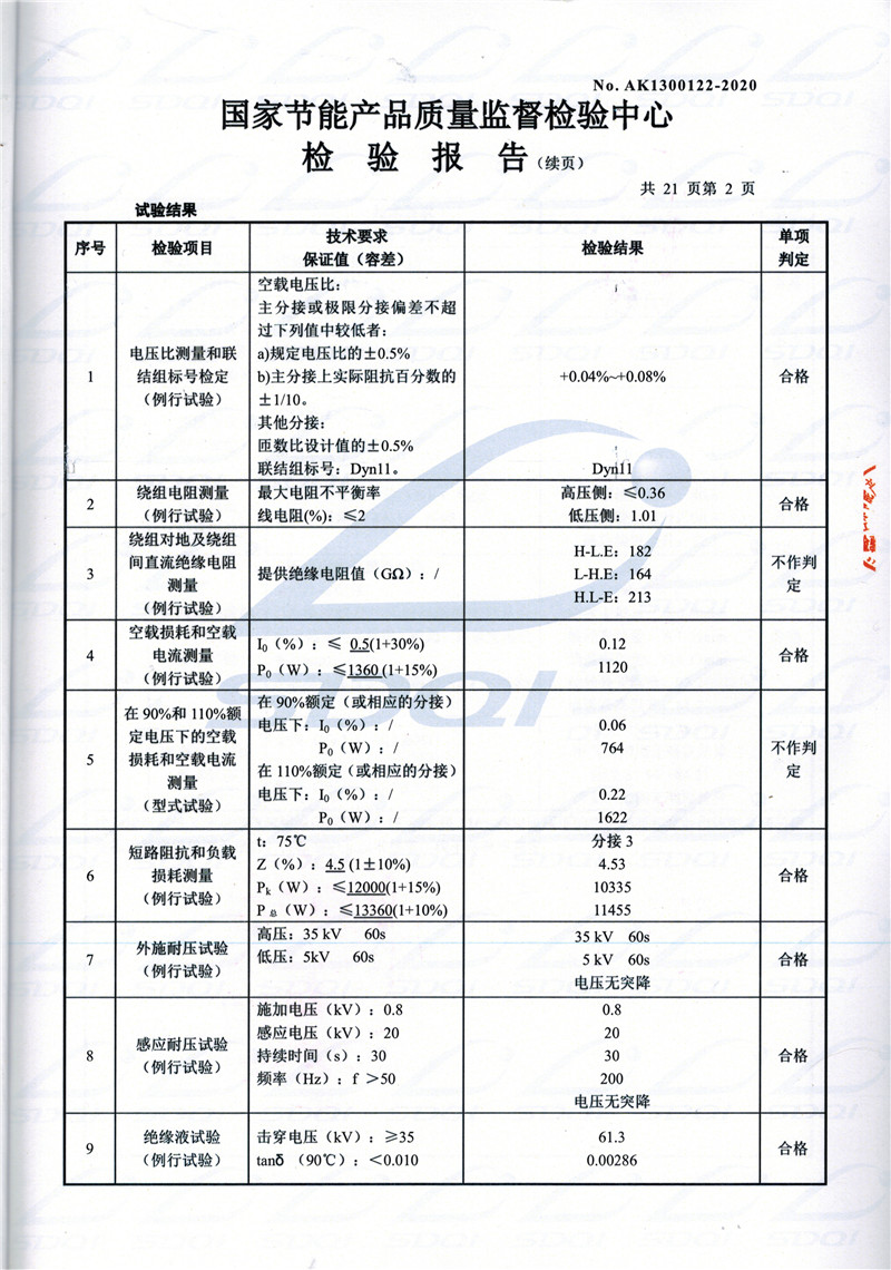 高低压试验报告-S11-1250红花岗红花岗红花岗油浸式变压器-2.jpg